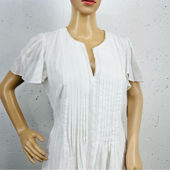 CeCe size Small White Lined Boho Peasant Dress NEW - Picture 3 of 10